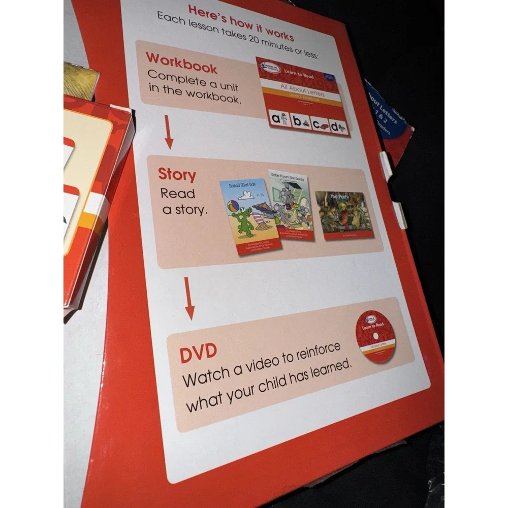 Hooked On Phonics‎ Learn to Read Level 1 &2 set Ages 3-4